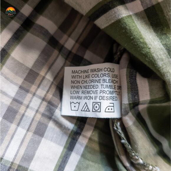 Canyon Guide Outfitters Button-Up Shirt Green Long Sleeve Collared Women's XL - Picture 9 of 10